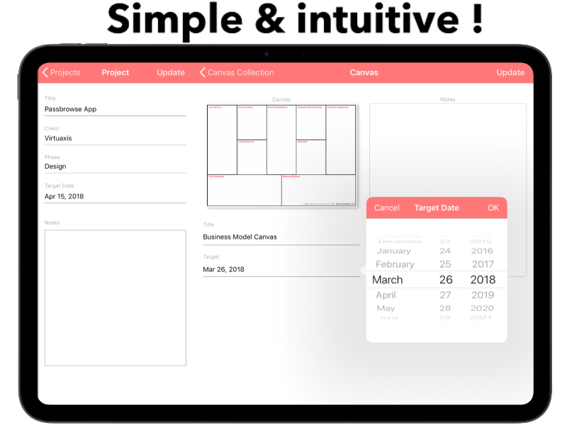 Easily change the end date of your projects